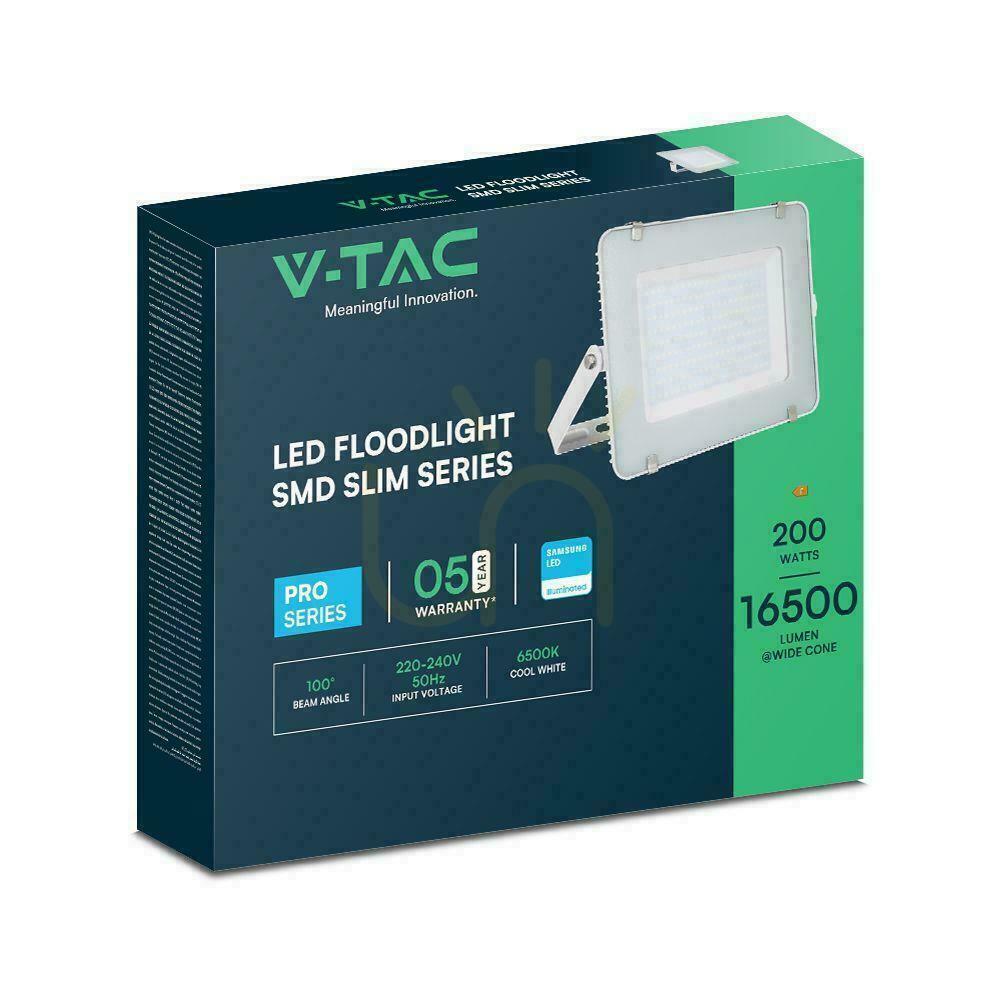 Kontrola V-TAC 200W SAMSUNG CHIP White VT-200 6500K 16500lm LED projektor 5 let záruka V-TAC 200W SAMSUNG CHIP White VT-200 6500K 16500lm LED projektor 5 let záruka