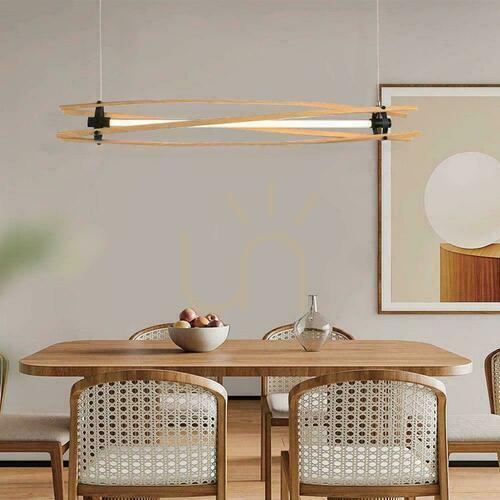 Kontrola Závěsné LED svítidlo V-TAC VT-7978 120 cm 3000 K dekor dřeva a černá