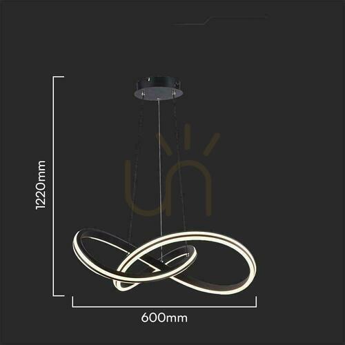 Kontrola Czarna lampa wisząca LED V-TAC VT-7983 40 W 2700–6500 K 4800 lm