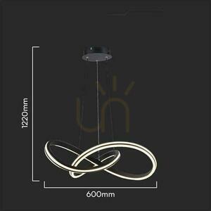 V-TAC LED závěsné svítidlo 40W černé 60x122cm VT-7983 2700-6500K 4800lm 1 V-TAC LED závěsné svítidlo 40W černé 60x122cm VT-7983 2700-6500K 4800lm small 1