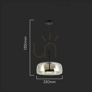 Závěsné svítidlo V-TAC LED 6W Acrylic Amber 33x135cm VT-7988 3000K 750lm small 1