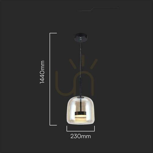 Kontrola Závěsné svítidlo V-TAC LED 6W Acrylic Amber 23x144cm VT-7989 3000K 750lm