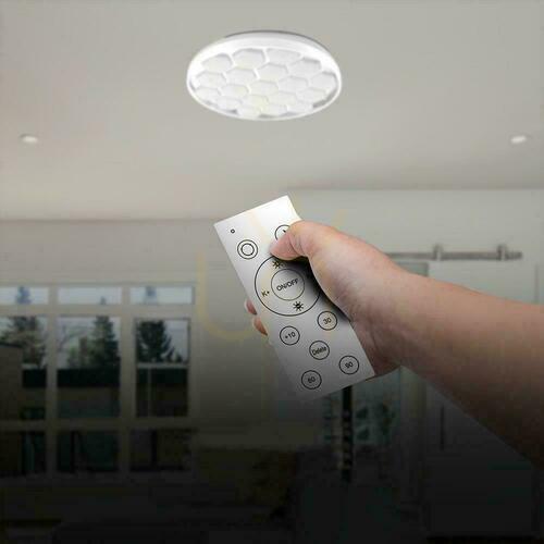 Kontrola Plafond V-TAC 60W BEEHIVE fi.49cm CCT Pilot TIMER VT-8569 3000K-6500K 6000lm