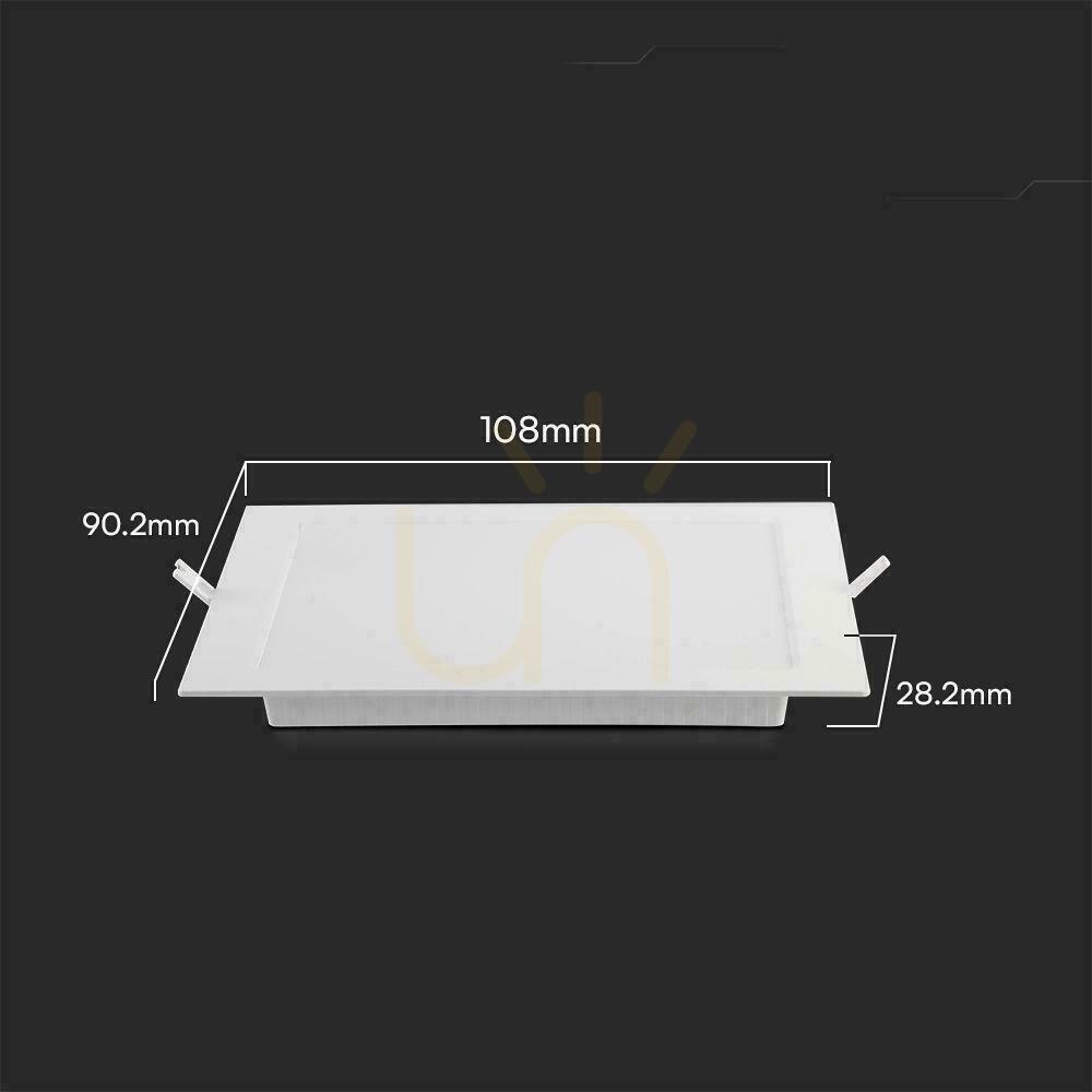 Zobrazit V-TAC 3W LED SAMSUNG CHIP zapuštěný panel čtvercový 90x90mm VT-61003SQ-S 4000K 330lm V-TAC 3W LED SAMSUNG CHIP zapuštěný panel čtvercový 90x90mm VT-61003SQ-S 4000K 330lm