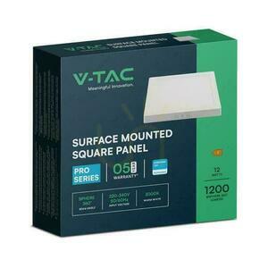 V-TAC 12W LED SAMSUNG CHIP povrchový panel čtvercový 167x167mm VT-60012SQ-S 6500K 1200lm small 2