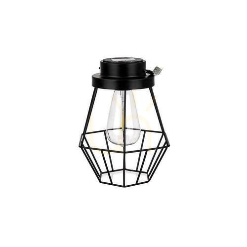 Kontrola V-TAC LED přenosná solární lampa IP44 černá 18x21cm VT-7995 2700K 8lm