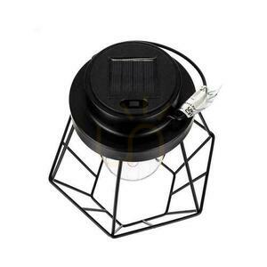 V-TAC LED přenosná solární lampa IP44 černá 18x21cm VT-7995 2700K 8lm small 3