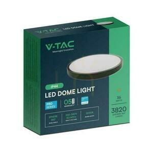 Plafond V-TAC 36W LED SAMSUNG CHIP kulatý 35cm povrchová montáž IP44 černý VT-8630B 4000K 3820lm 5 let záruka small 2