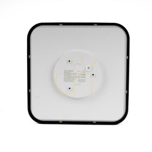 Kontrola Plafond V-TAC 18W LED SAMSUNG CHIP Square 25x25cm Povrchová montáž IP44 Black VT-8618B 4000K 1830lm Záruka 5 let