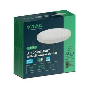 Plafond V-TAC 36W LED SAMSUNG CHIP kulatý 42cm Pilotní snímač pohybu pro povrchovou montáž IP44 bílý VT-8630S 4000K 3820lm Záruka 5 let small 2