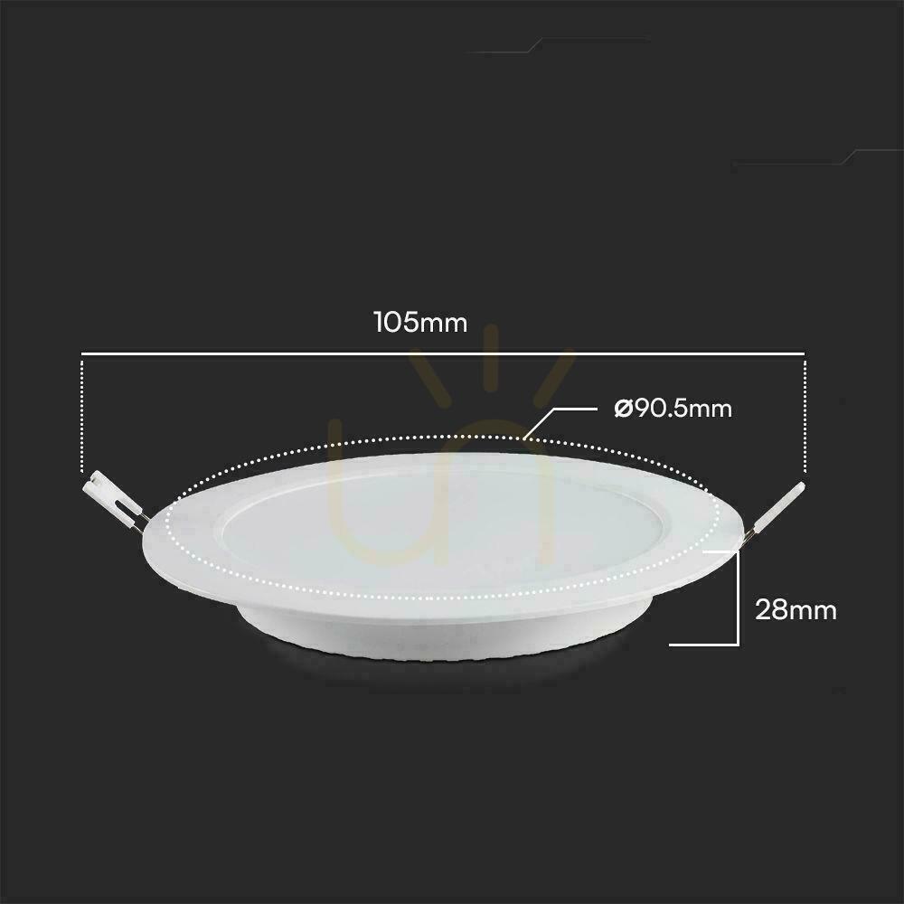 Zobrazit V-TAC 3W LED SAMSUNG CHIP Zapuštěný panel kulatý 90x28mm VT-61003RD-S 4000K 330lm 5 let záruka V-TAC 3W LED SAMSUNG CHIP Zapuštěný panel kulatý 90x28mm VT-61003RD-S 4000K 330lm 5 let záruka