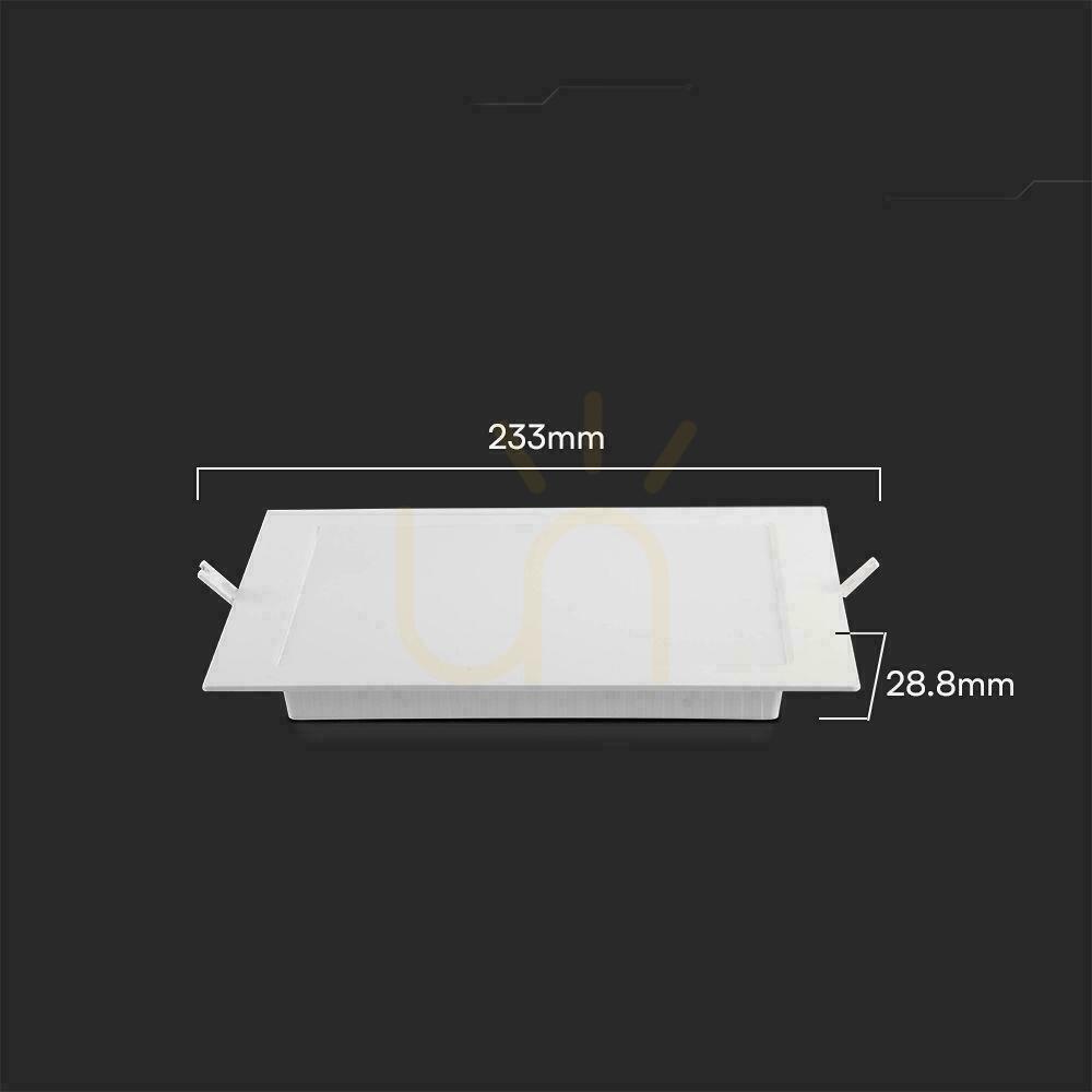 Zobrazit V-TAC 18W LED SAMSUNG CHIP Zapuštěný panel čtvercový 220x220mm VT-61018SQ-S 6500K 1980lm V-TAC 18W LED SAMSUNG CHIP Zapuštěný panel čtvercový 220x220mm VT-61018SQ-S 6500K 1980lm
