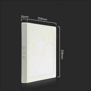 V-TAC 18W LED SAMSUNG CHIP povrchový panel čtvercový 214x214mm VT-60018SQ-S 4000K 1850lm small 1