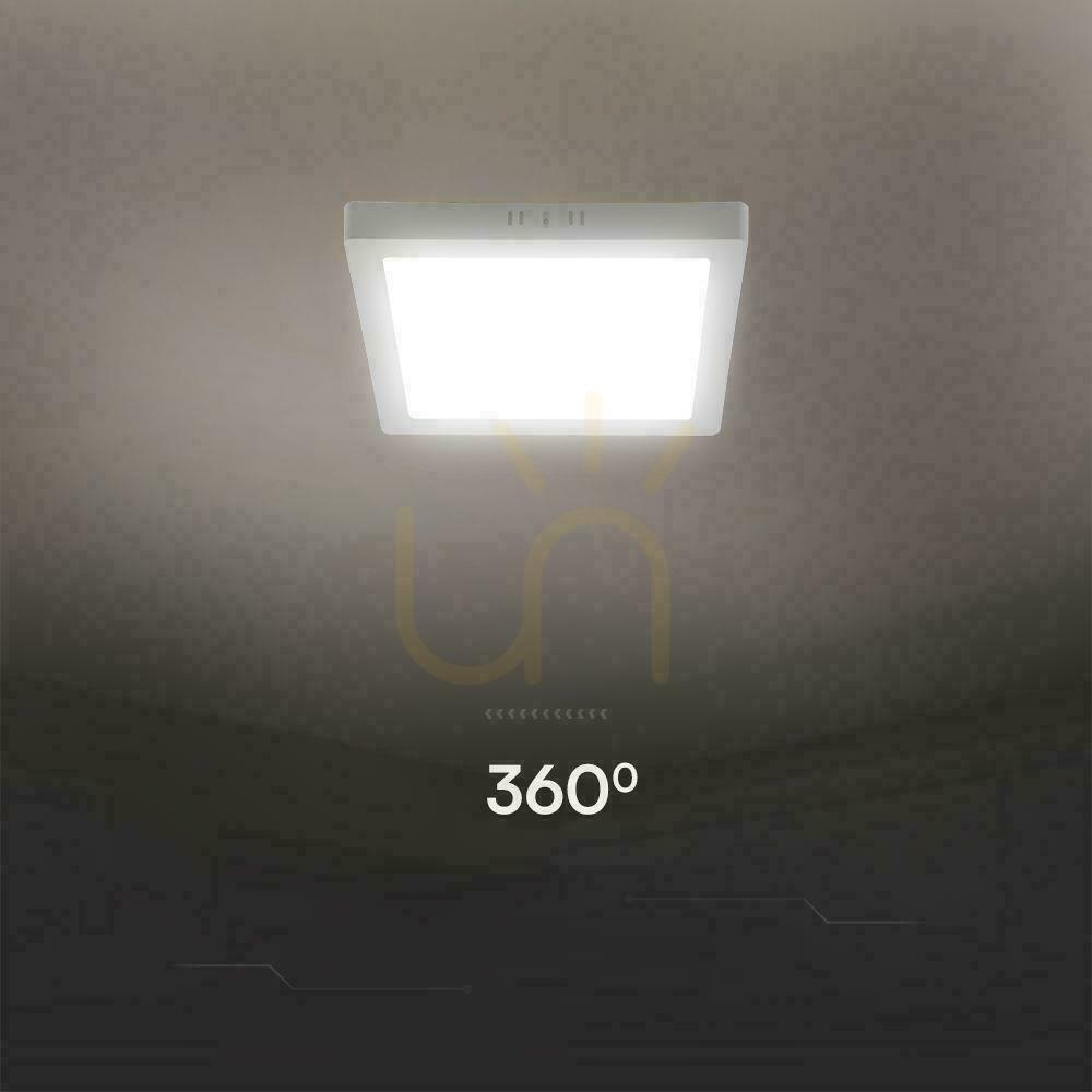 Zobrazit V-TAC 18W LED SAMSUNG CHIP povrchový panel čtvercový 214x214mm VT-60018SQ-S 6500K 1850lm V-TAC 18W LED SAMSUNG CHIP povrchový panel čtvercový 214x214mm VT-60018SQ-S 6500K 1850lm