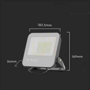 V-TAC 50W SAMSUNG CHIP LED projektor černý 160Lm/W VT-44051 4000K 8000lm 5 let záruka small 2