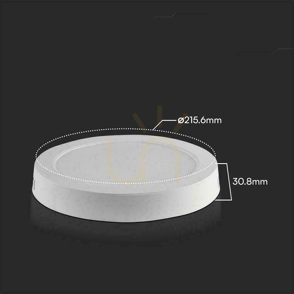 Zobrazit V-TAC 18W LED SAMSUNG CHIP Povrchový panel kulatý 215x30mm VT-60018RD-S 6500K 1980lm 5 let záruka V-TAC 18W LED SAMSUNG CHIP Povrchový panel kulatý 215x30mm VT-60018RD-S 6500K 1980lm 5 let záruka