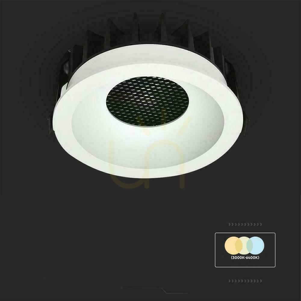 Náhled V-TAC LED Downlight 24W BRIDGELUX CHIP CCT White Raster Anti-glare Honeycomb VT-17024 3000K-4000K-6400K 2540lm svítidlo. V-TAC LED Downlight 24W BRIDGELUX CHIP CCT White Raster Anti-glare Honeycomb VT-17024 3000K-4000K-6400K 2540lm svítidlo.