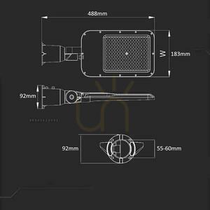 V-TAC SAMSUNG CHIP LED pouliční svítidlo s nastavitelným 100W náhradním LED modulem VT-105ST 4000K 9400lm 5 let záruka 10 V-TAC SAMSUNG CHIP LED pouliční svítidlo s nastavitelným 100W náhradním LED modulem VT-105ST 4000K 9400lm 5 let záruka small 10