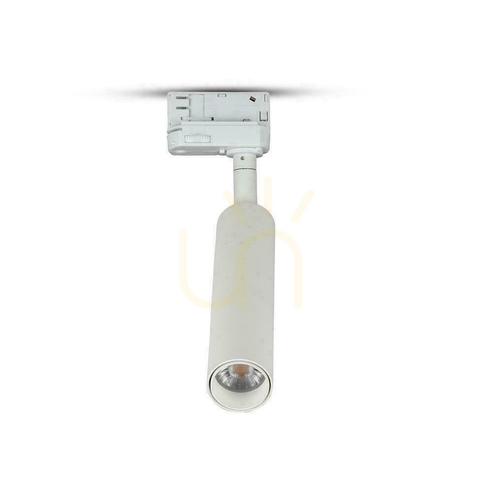 Pohled 7W LED V-TAC Rail 3F SAMSUNG CHIP CRI90+ White VT-407 3000K 420lm 5 let záruka svítidlo 7W LED V-TAC Rail 3F SAMSUNG CHIP CRI90+ White VT-407 3000K 420lm 5 let záruka svítidlo