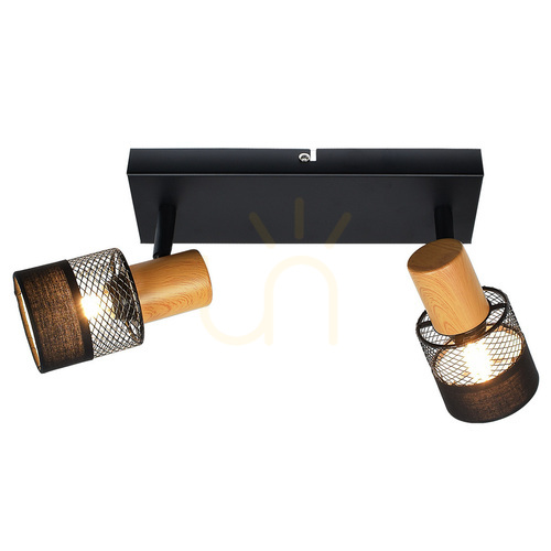Kontrola Reflektor Italux Coletta černý E14 2x4W SPL-90110-2
