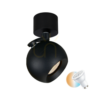 Stropní bodové svítidlo Italux Lafin černé GU10, hliník, 10 cm SPL-45379-1R-BK small 0