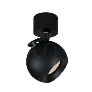 Stropní bodové svítidlo Italux Lafin černé GU10, hliník, 10 cm SPL-45379-1R-BK small 1