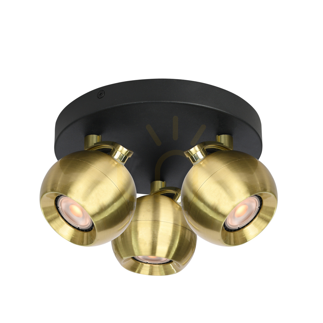 Kontrola Reflektor Italux Lafin 3xGU10 černý 10W IP20 SPL-45379-3R-BK-GD Reflektor Italux Lafin 3xGU10 černý 10W IP20 SPL-45379-3R-BK-GD