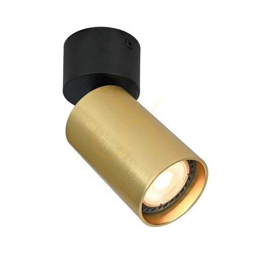 Kontrola Reflektor Italux Nesto GU10 černý/mosazný 10W IP20 SPL-23436-1R-BK-BRSS