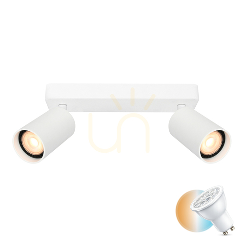 Kontrola Bílé dvoubodové bodové svítidlo Italux Nesto GU10 SPL-23436-2-WH