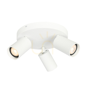 Bílé moderní tříbodové bodové svítidlo Italux Nesto GU10 SPL-23436-3R-WH small 1