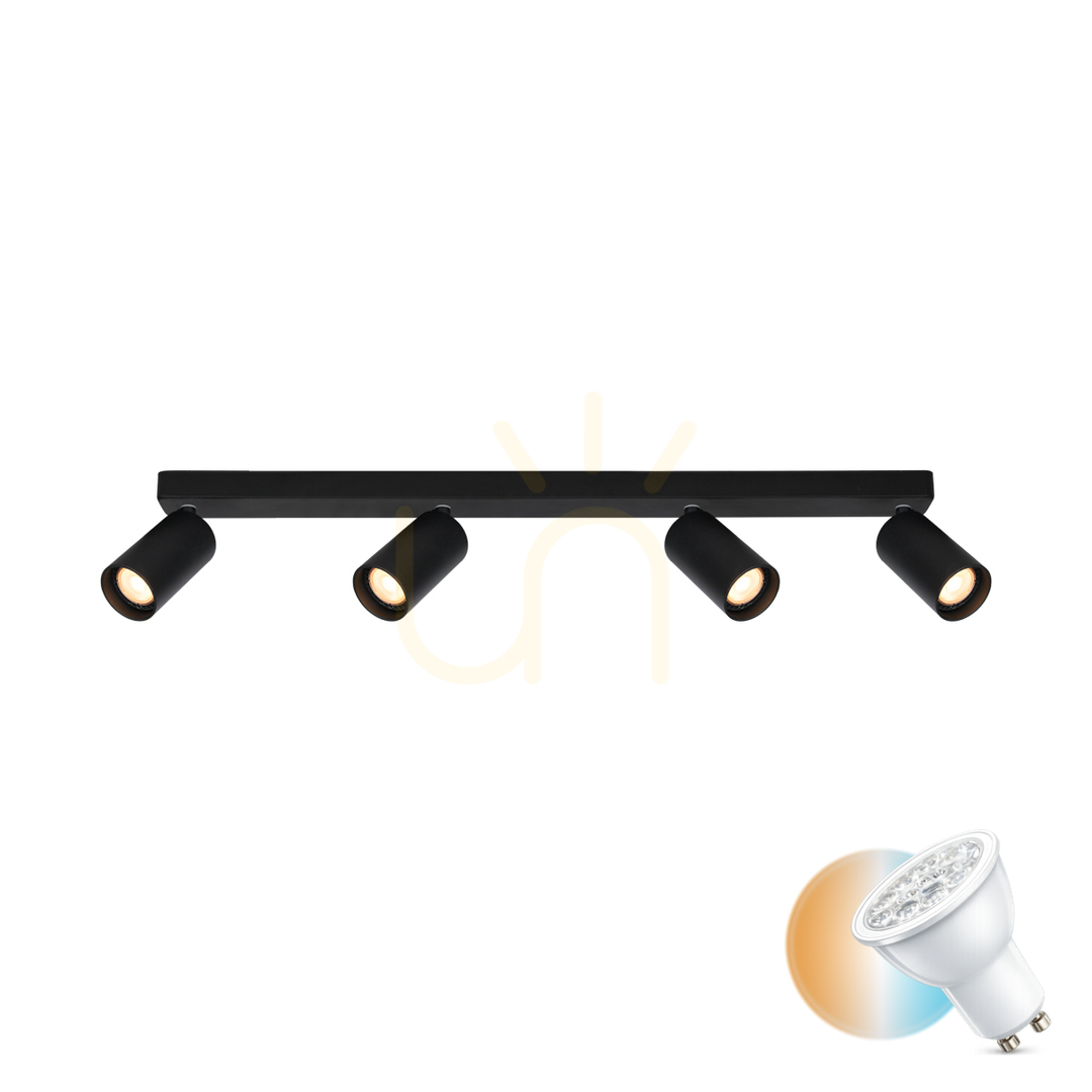Spotlight Italux Nesto 4xGU10 Black Aluminium SPL-23436-4-BK