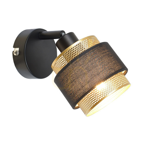 Kontrola Reflektor Italux Renez E14 černý retro kovový SPL-95820-1