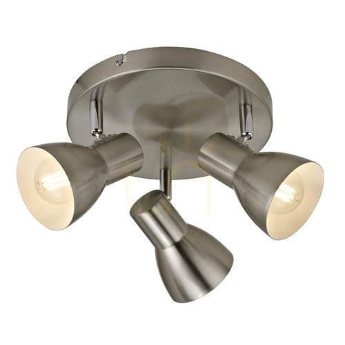 Kontrola Reflektor Italux Riado 3x E14 stříbrný SPL-3422-3-SN