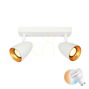 Bodové svítidlo Italux Tino bílé 2x GU10 10W IP20 SPL-36748-2-WH-GD 0 Bodové svítidlo Italux Tino bílé 2x GU10 10W IP20 SPL-36748-2-WH-GD small 0
