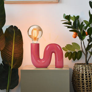 Stolní lampa Aviano POP SERPENT LX23818, keramická, magenta, E27 small 1