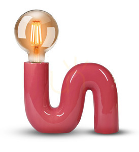 Stolní lampa Aviano POP SERPENT LX23818, keramická, magenta, E27 small 0