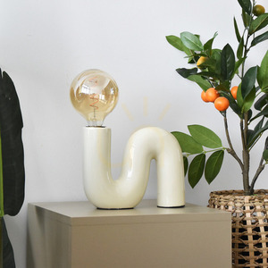 Stolní lampa Aviano POP SERPENT LX24801, vanilková keramika, E27, 20 cm small 2