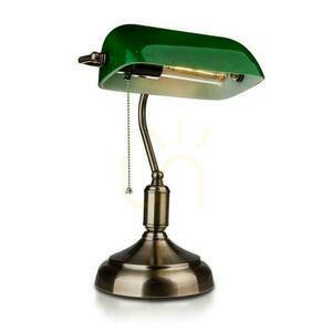 Bankéřská lampa V-TAC E27 starozlaté zelené stínítko VT-7151-GR Záruka 5 let small 0