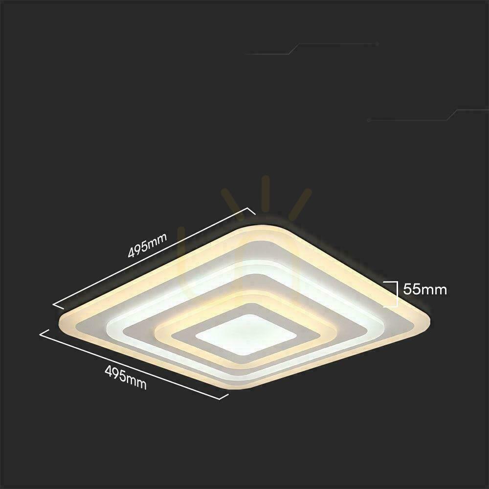 Pohled V-TAC 82W LED stmívatelné stropní svítidlo White Pilot SMART VT-7719 3000K-4000K-6000K 6700lm. V-TAC 82W LED stmívatelné stropní svítidlo White Pilot SMART VT-7719 3000K-4000K-6000K 6700lm.
