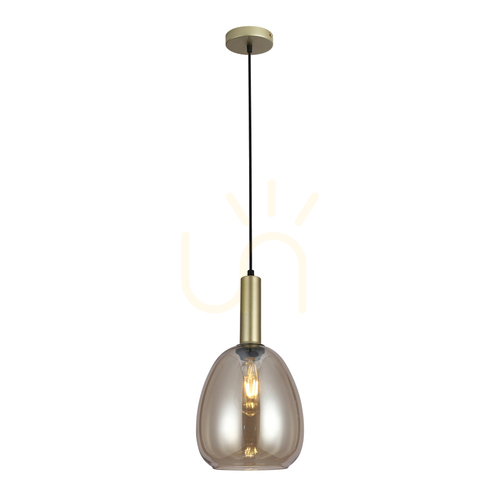 Kontrola Závěsné svítidlo Italux Gater E27 1x40W zlaté 21 cm PND-23541-1-GD-CH