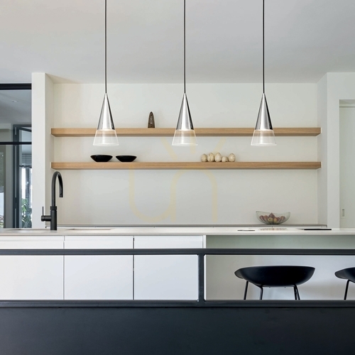 Kontrola Závěsné svítidlo Ideal Lux Cono SP1 Cromo chrom sklo GU10 321462