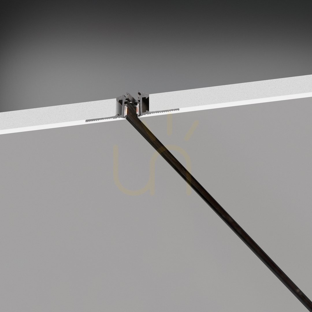 Zobrazit Zápustný profil Ideallux DEVA 332512 černý hliník 2000 mm Zápustný profil Ideallux DEVA 332512 černý hliník 2000 mm