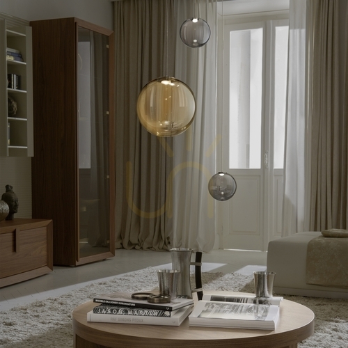 Kontrola Skleněné stínidlo Ideal Lux MAPA MINI transparentní D20 289786