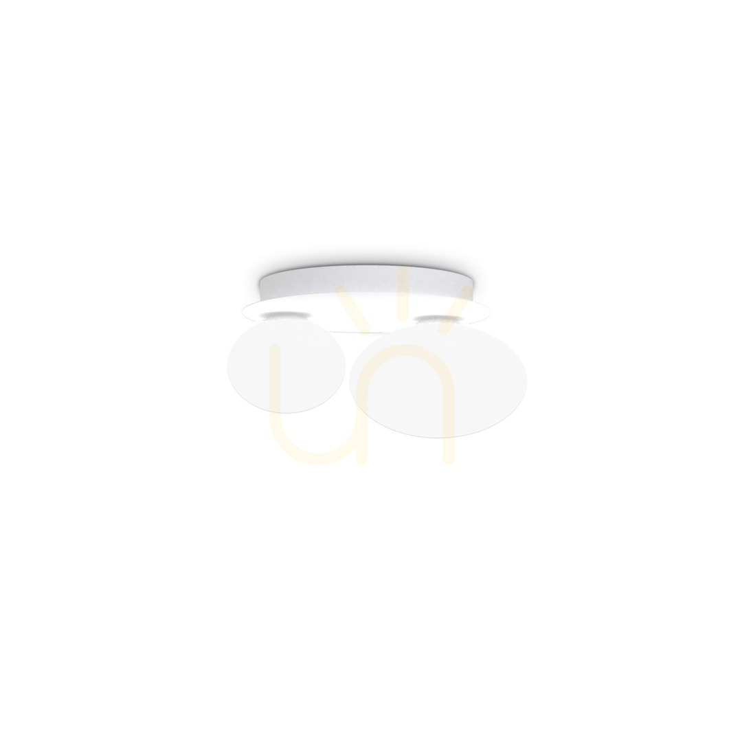 Kontrola Plafon Ideallux NINFEA AP2 BIANCO bílý 327716 25 cm Plafon Ideallux NINFEA AP2 BIANCO bílý 327716 25 cm