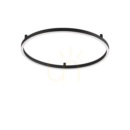 Kontrola Plafon Ideallux Oracle Slim 341941 černý 70 cm 4000K LED