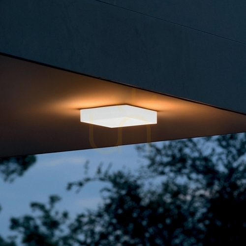 Kontrola Venkovní stropní svítidlo Ideal Lux SNOW 326238 bílé LED 18W 3000K 25 cm