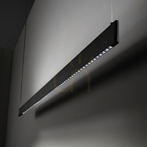 Kontrola Závěsné světlo Ideallux STEEL Slim Accent 120 černé 3000K 348391