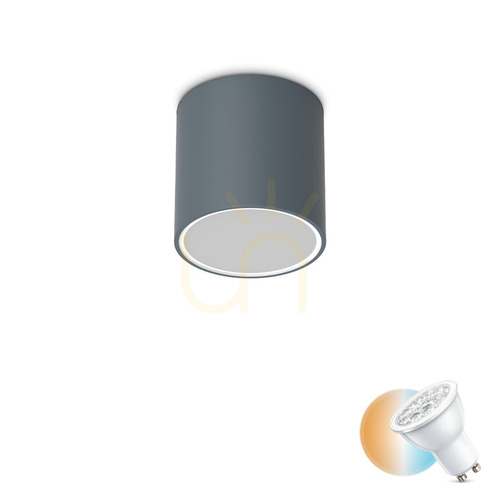 Kontrola Venkovní stropní svítidlo Ideallux Techo PL1 Round D15 antracit 318103