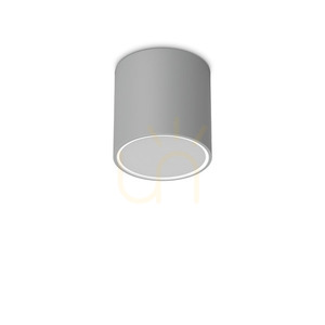 Venkovní stropní svítidlo Ideallux TECHO PL1 ROUND D15 šedé 342702 small 2