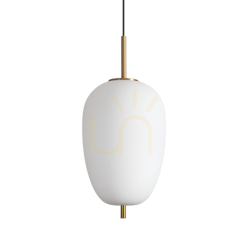 Kontrola Závěsné světlo Ideal Lux Umile SP1 bílé mosazné 27 cm LED 20W 314945